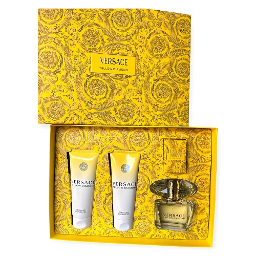 Versace Yellow Diamond EDT 90ml 4 Piece Gift Set - Fragrance Forte
